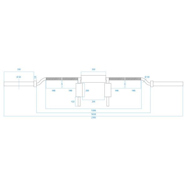 Bara haltera olimpică CURL HMS GOL320 220 cm [9]