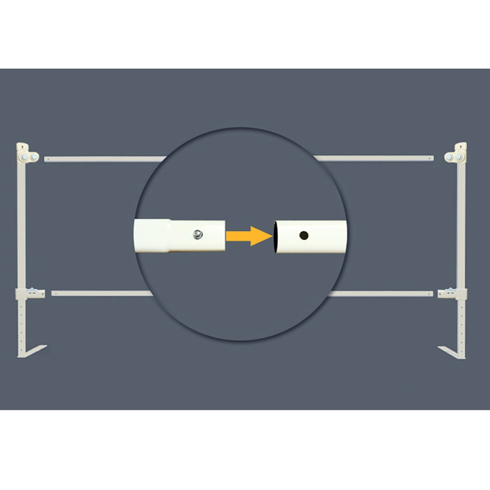 Bariera protectie pat culisanta XXL 200 cm Classic Primabobo, inaltime reglabila 68-98 cm [4]