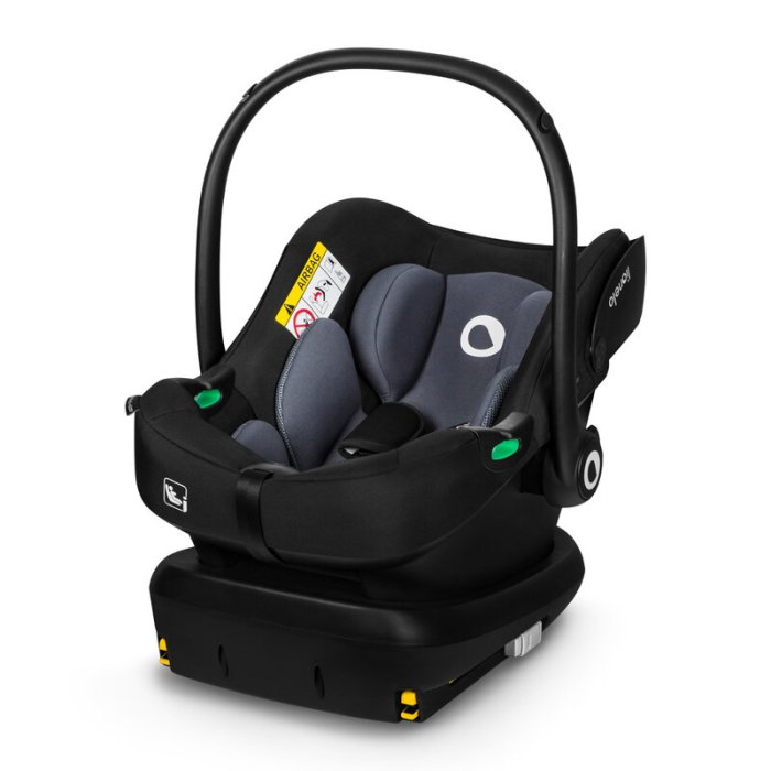 Baza scaun auto i-Size, Lionelo, Astrid, cu Isofix, cu indicatori pentru instalare corecta, Negru [8]