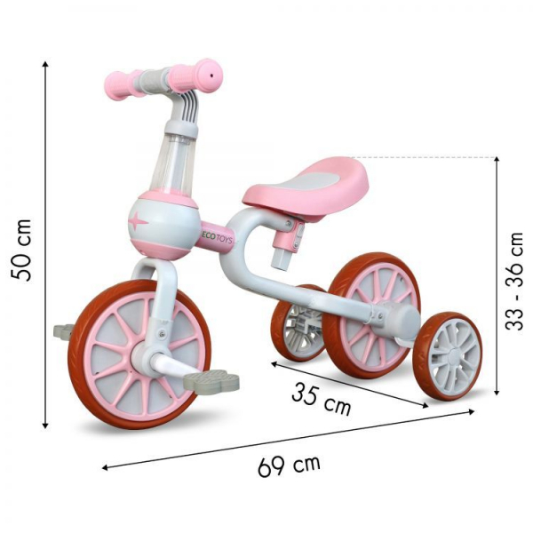 Bicicleta cu roti ajutatoare Ecotoys LC-V1311 [3]