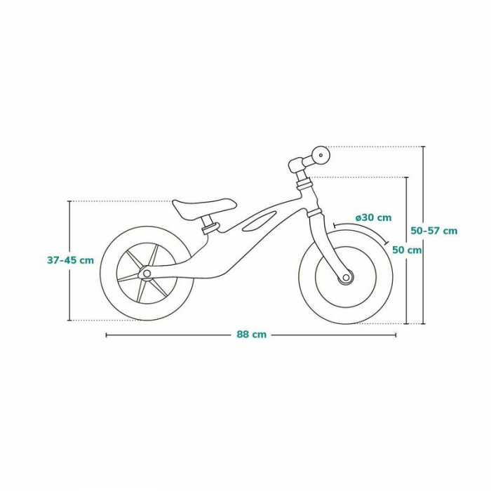 Bicicleta cu roti gonflabile, fara pedale, Bart - Lionelo [2]