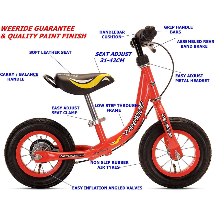 Bicicleta fara pedale 10 inch Learn 2 Ride WeeRide WR12R [2]