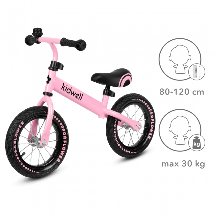 Bicicleta fara pedale Kidwell Cruzer Flower - Pink [5]