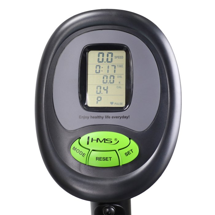 Bicicleta Magnetica Recumbent HMS R9259 PLUS, negru-verde [10]