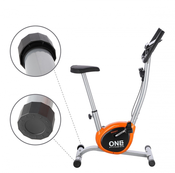 Bicicleta mecanica HMS ONE RW3011 Argintiu/Portocaliu [15]