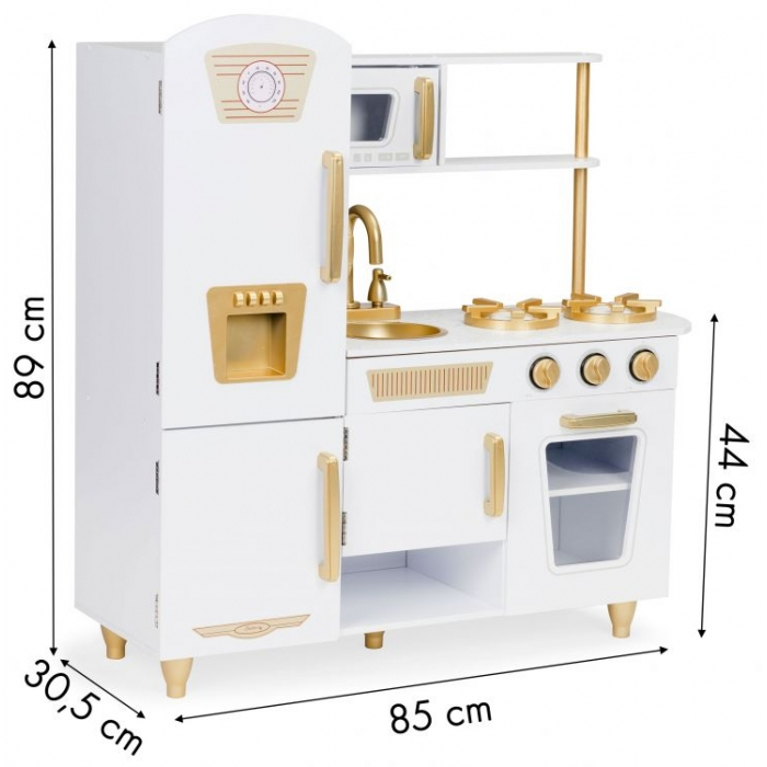 Bucatarie mare din lemn pentru copii cu accesorii Ecotoys 7267 [7]