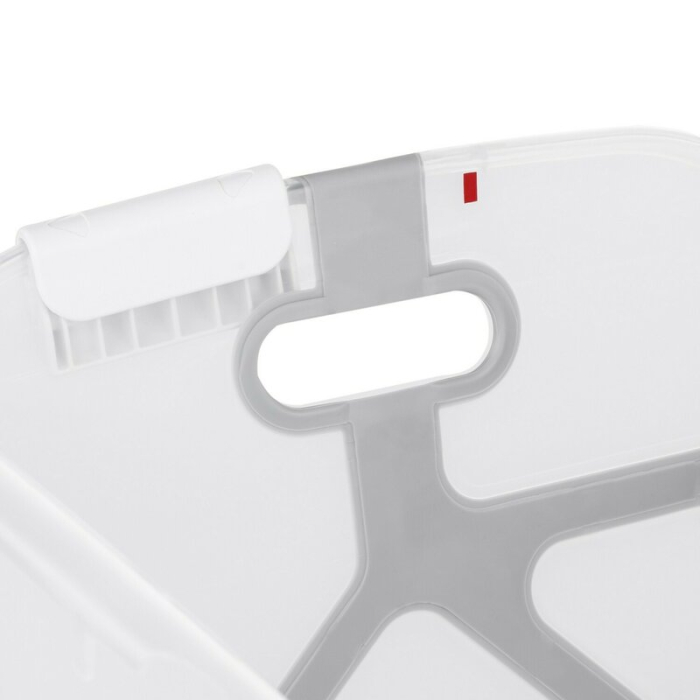 Cadita de baie cu pliere ultra-compacta, Jane, Oasis, cu doua manere, 68 x 42 x 26 cm, White [14]