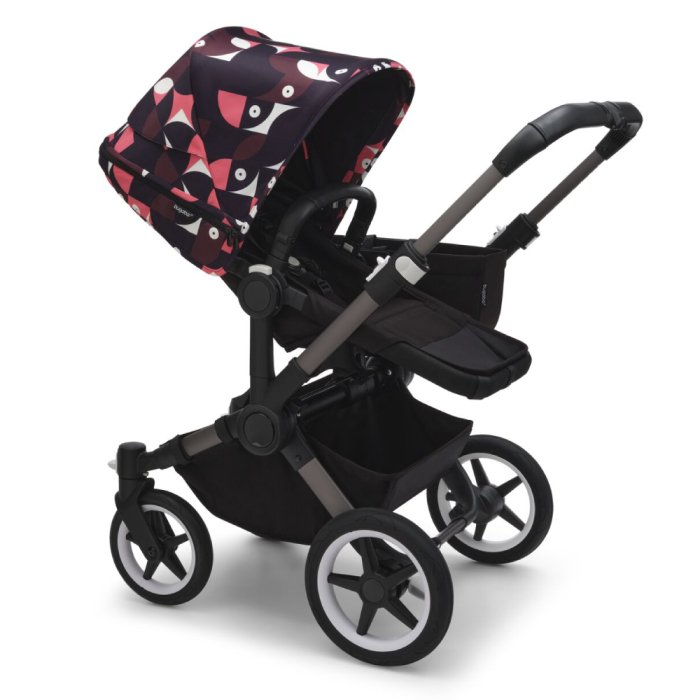 Capotina carucior Bugaboo Donkey 5 Animal Explorer Pink Red [2]