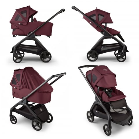Capotina cu extensie plasa insecte Bugaboo Dragonfly Dark Cherry [2]