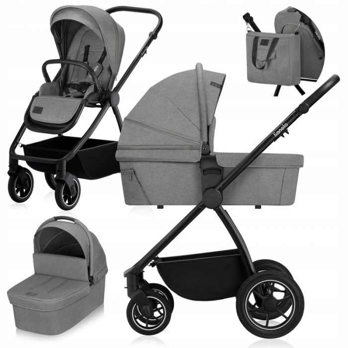 Carucior 2 in 1 Lionelo Meril cu landou si scaun cu dimensiune XL [4]