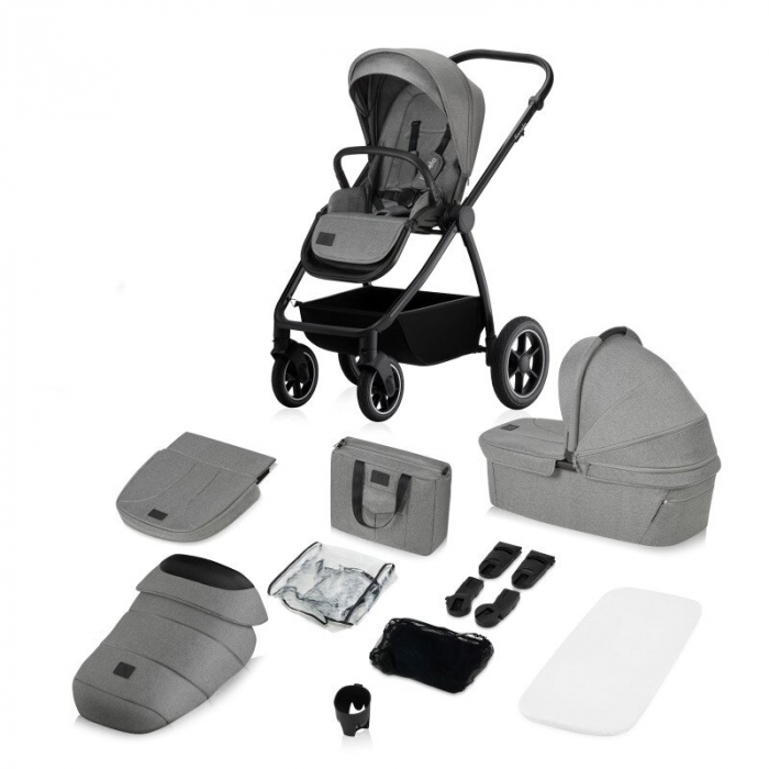 Carucior 2 in 1 Lionelo Meril cu landou si scaun cu dimensiune XL [3]