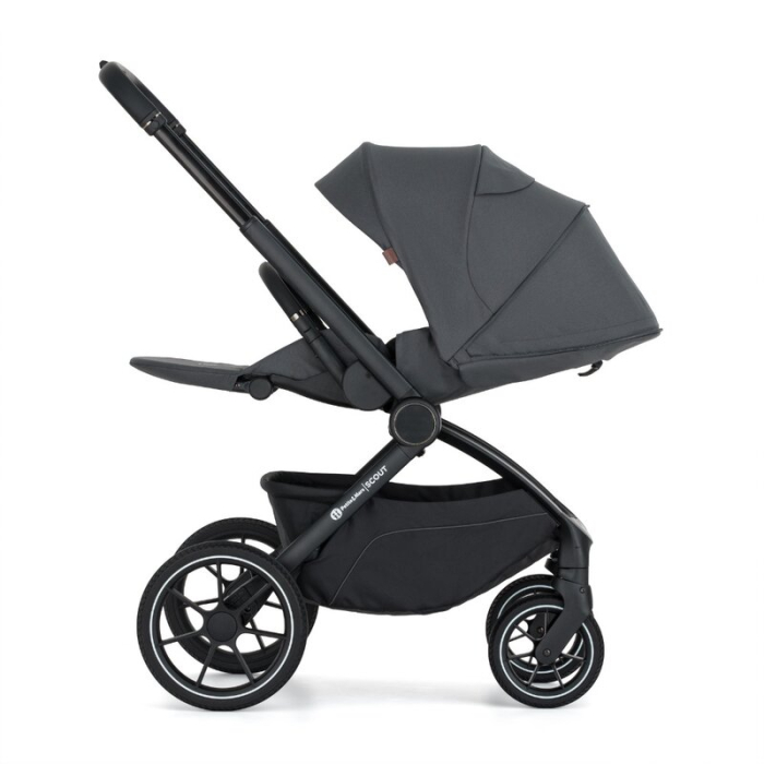 Carucior 2 in 1, Petite&Mars, Scout, Cu landou pliabil, Reversibil, Spatar si suport de picioare reglabile in 3 pozitii, Maner ajustabil, Cu accesorii, Pana la 22 kg, 0 luni+, Gri [10]