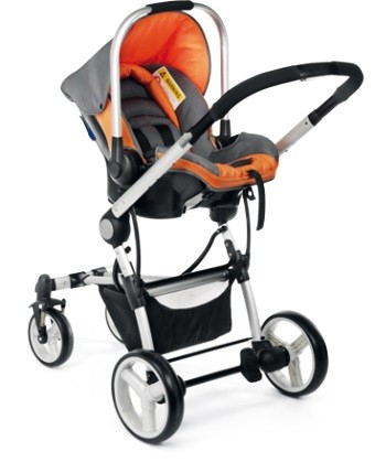 Carucior 3 in 1 cu maner reversibil P4 Trio Plebani [3]
