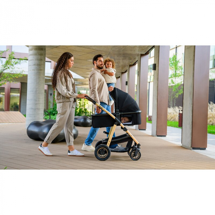 Carucior 3 in 1 Lionelo Amber cadru aluminiu Negru [60]