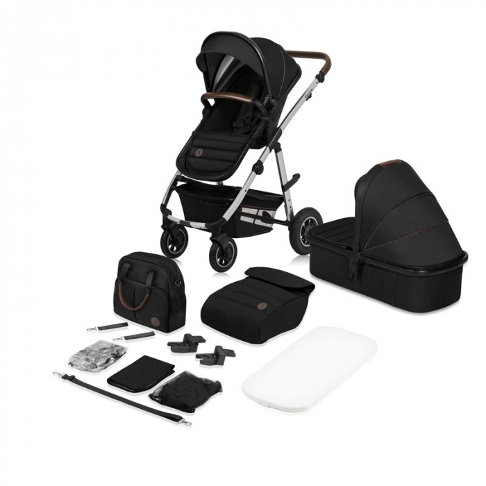 Carucior 3 in 1 Lionelo Amber cadru aluminiu Negru [33]