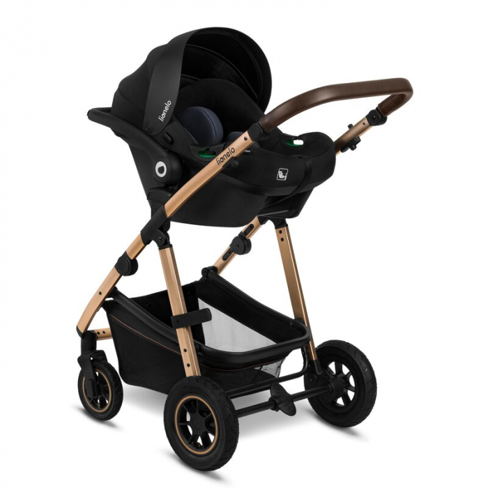 Carucior 3 in 1 Lionelo Amber cadru aluminiu Negru [30]