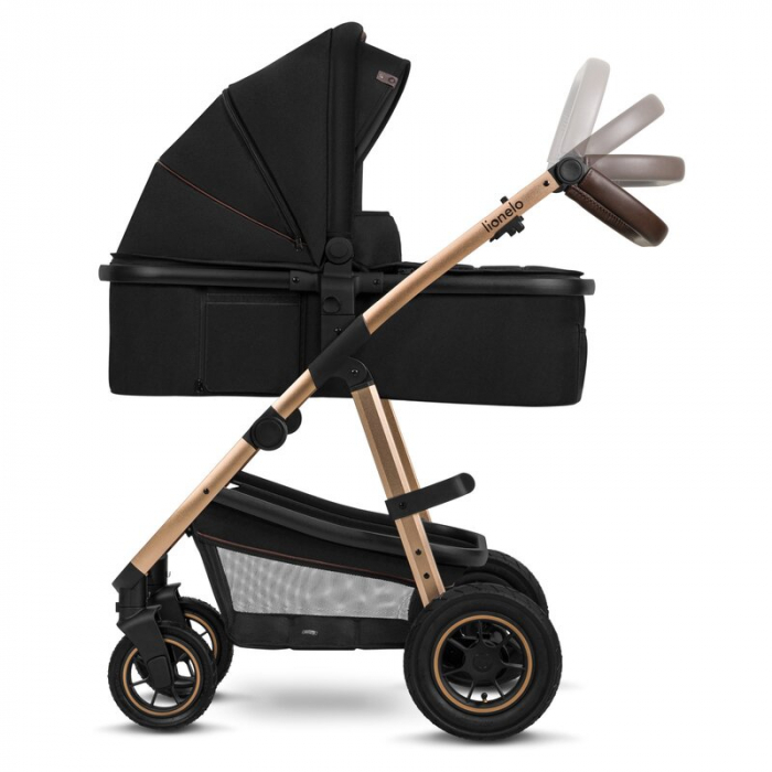 Carucior 3 in 1 Lionelo Amber cadru aluminiu Negru [16]