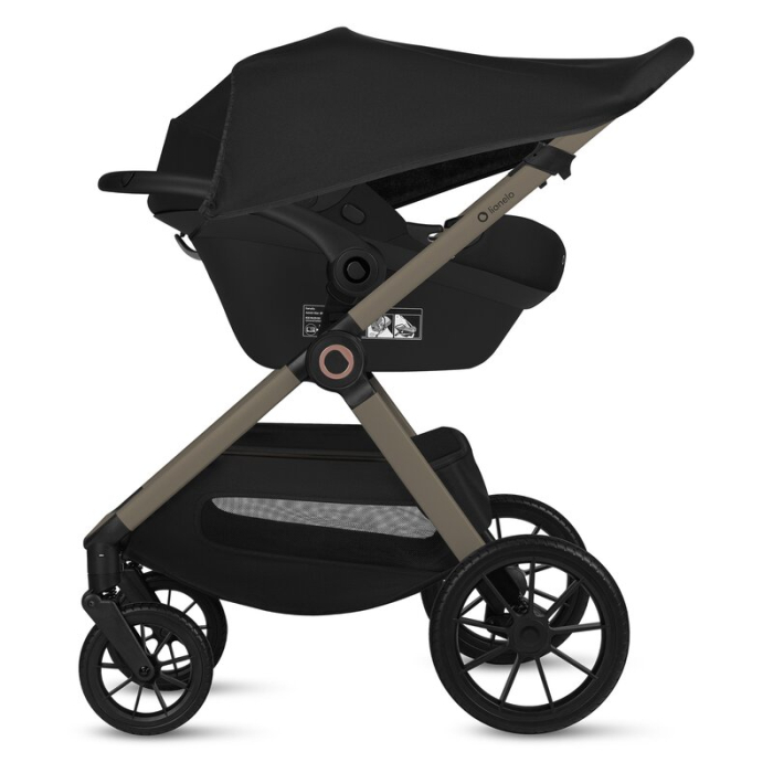 Carucior 3 in 1, Lionelo, Layla, Pana la 22 kg, Cadru aluminiu, Cu landou intarit si salteluta din spuma AirDots, Cu scoica auto testata ADAC, Reversibil, Cu ventilatie 3D, Cu accesorii, EN1888-1, EN1 [15]