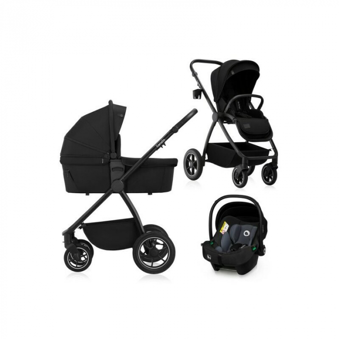 Carucior 3 in 1 Lionelo Meril cu landou de dimensiune XL Reversibil cu scoica auto [1]