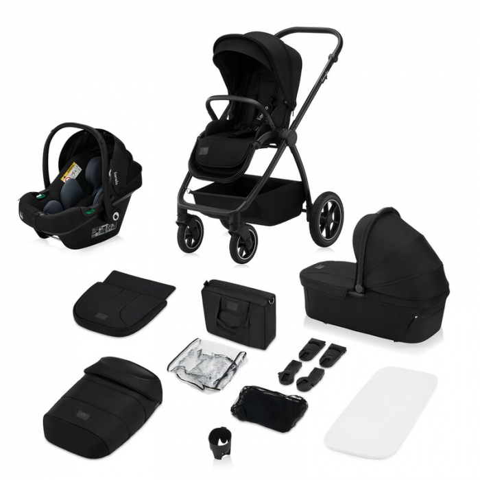 Carucior 3 in 1 Lionelo Meril cu landou de dimensiune XL Reversibil cu scoica auto [30]
