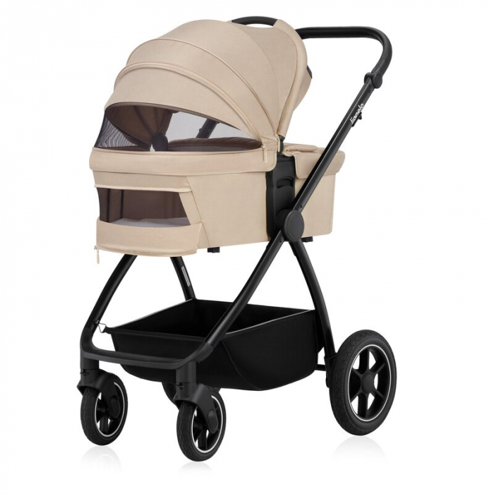 Carucior 3 in 1 Lionelo Meril cu landou de dimensiune XL Reversibil cu scoica auto [16]