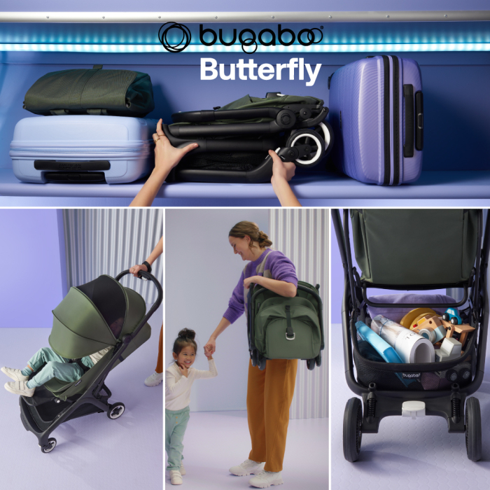 Carucior Bugaboo Butterfly Black Stormy Blue [9]