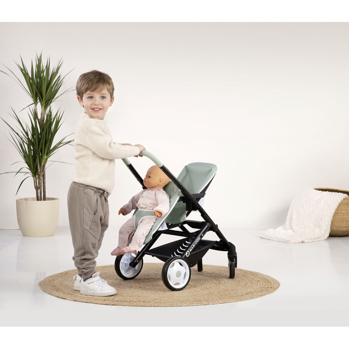 Carucior pentru papusi Smoby Maxi Cosi Twin albastru [5]