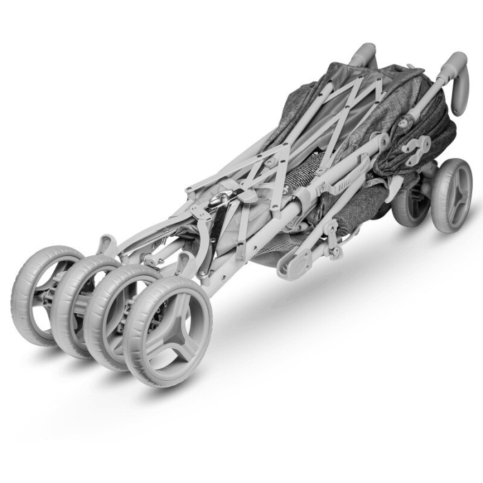 Carucior sport compact, Lionelo, Irma, Pliere tip umbrela, 6- 36 luni, Pana la 15 kg, Gri [8]