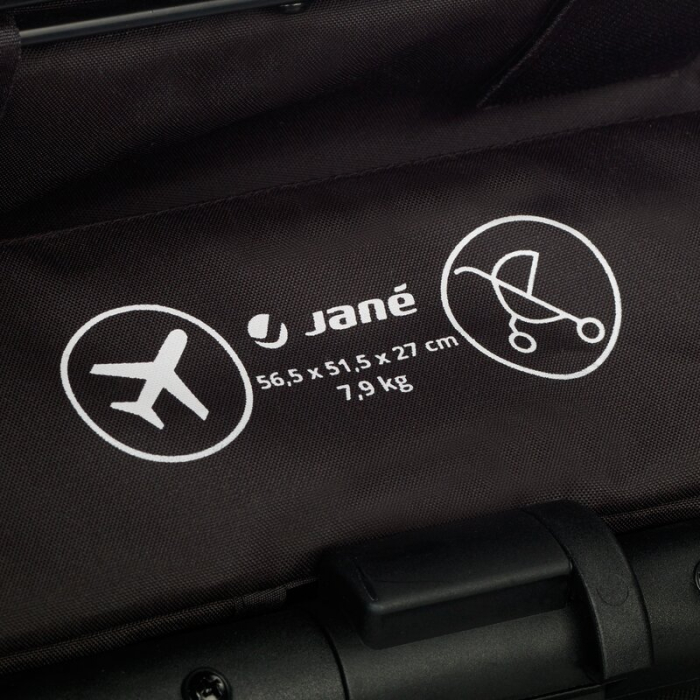 Carucior sport, Jane, Clap, Sistem compact de pliere care permite transportul caruciorului la bordul aeronavei, Cadru din aluminium, De la nastere pana la 26Kg, Seal [8]