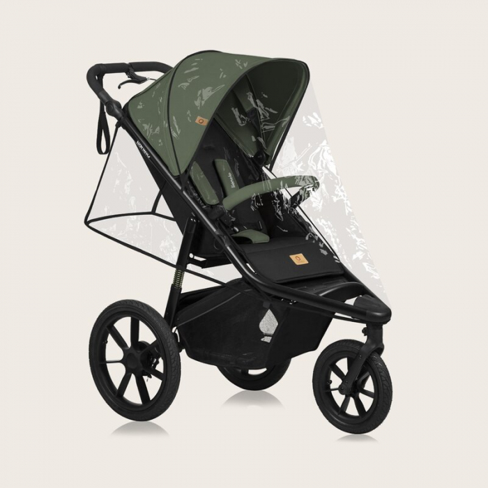 Carucior sport Lionelo Azura cu 3 roti cu baldachin XXL impermeabil [40]