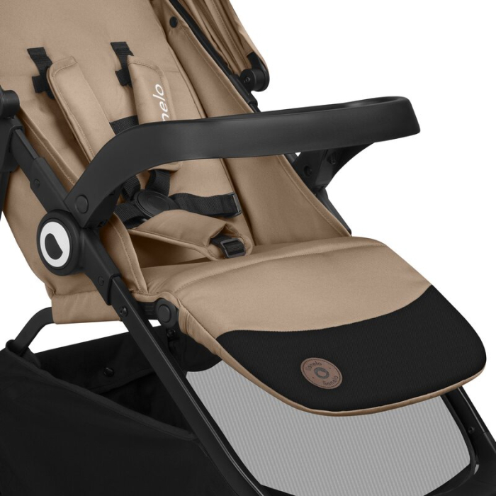 Carucior sport, Lionelo, Emma One, cu tavita, Suport pahar, Plasa de tantari, Roti EVA, Maner reglabil, Pana la 22 kg, 6 luni+, Bej [19]