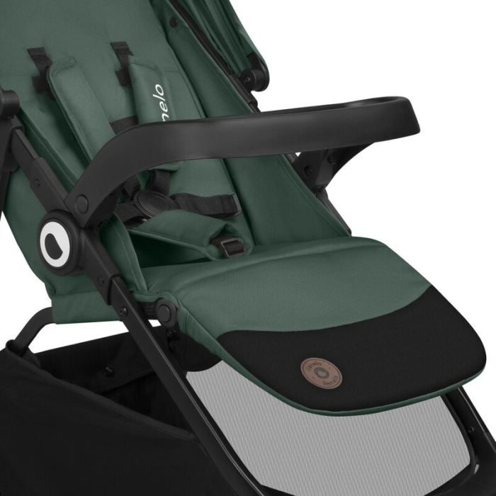 Carucior sport, Lionelo, Emma One, cu tavita, Suport pahar, Plasa de tantari, Roti EVA, Maner reglabil, Pana la 22 kg, 6 luni+, Verde [18]