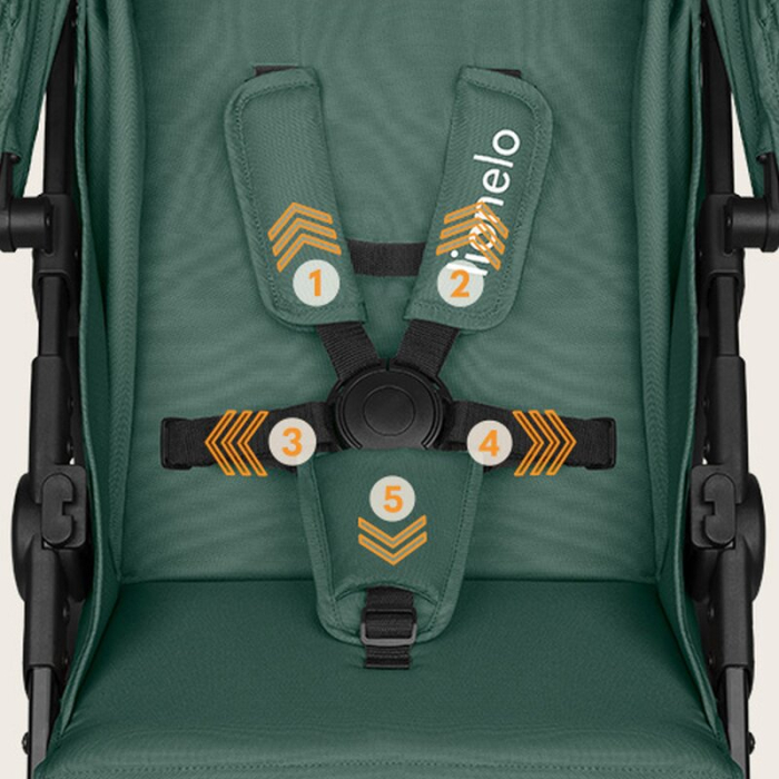 Carucior sport, Lionelo, Emma One, cu tavita, Suport pahar, Plasa de tantari, Roti EVA, Maner reglabil, Pana la 22 kg, 6 luni+, Verde [31]