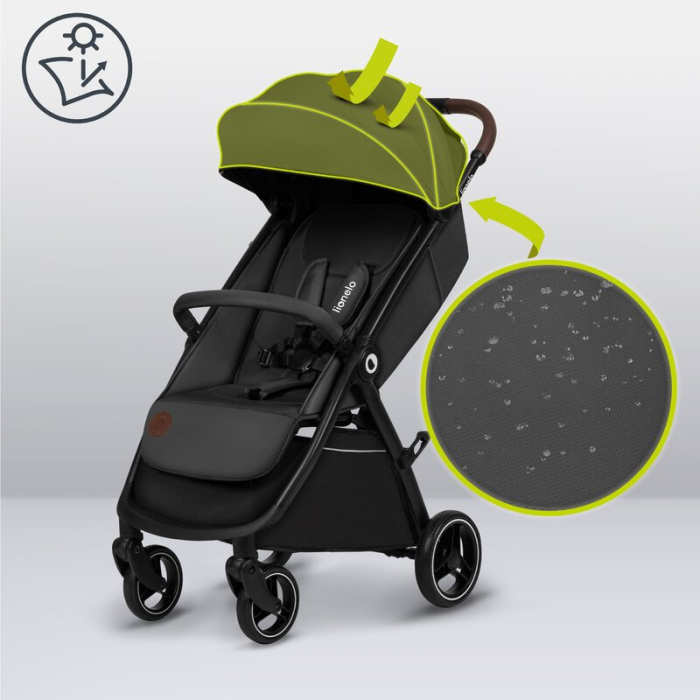 Carucior sport, Lionelo, Ingrid, Capotina impermeabila cu filtru UPF50+, Pana la 22 Kg, Sistem pentru pliere automata, 6 luni+, Gri [24]
