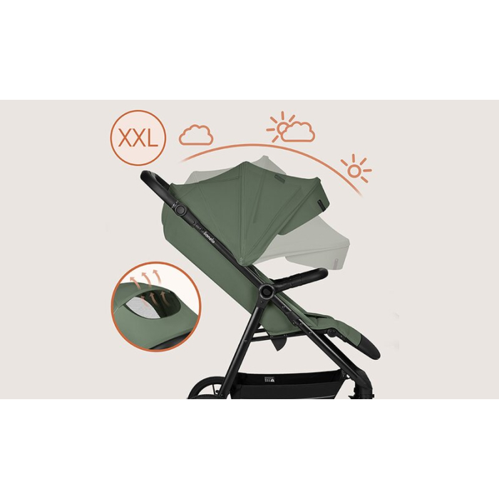 Carucior sport, Lionelo, Iva, Sustine 22 kg, 6 luni+, Verde [17]