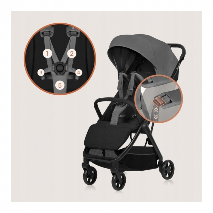 Carucior sport Lionelo Julie Air cu greutate redusa - 7.5 kg [12]