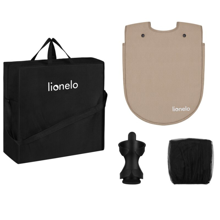 Carucior sport, Lionelo, Julie One, Cadru din aluminiu, 0-22 kg, Pliere compacta pentru avion, Bej [19]