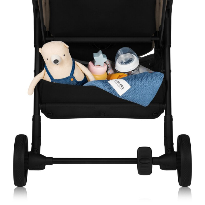 Carucior sport, Lionelo, Julie One, Cadru din aluminiu, 0-22 kg, Pliere compacta pentru avion, Bej [11]