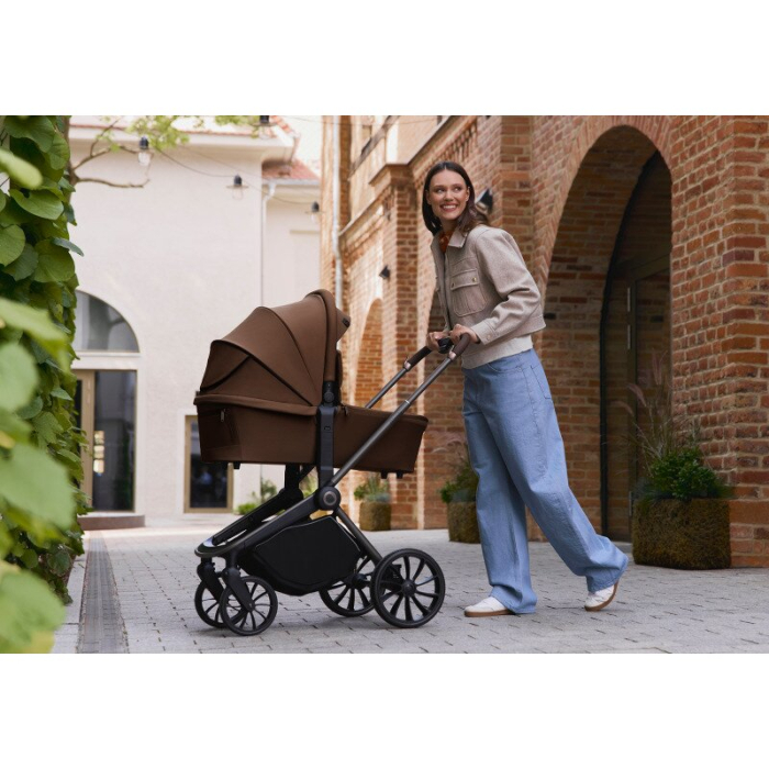 Carucior sport, Lionelo, Mika Plus, Cadru din aluminiu, Copertina XXL, cu accesorii, Pana la 22 kg, 6-48 luni; Mocha Mousse [32]