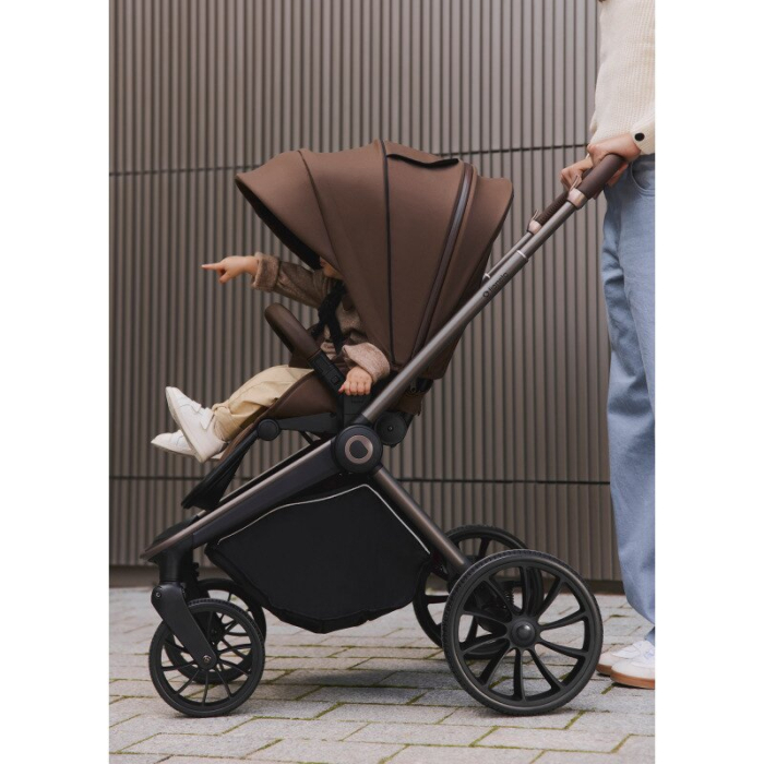 Carucior sport, Lionelo, Mika Plus, Cadru din aluminiu, Copertina XXL, cu accesorii, Pana la 22 kg, 6-48 luni; Mocha Mousse [39]
