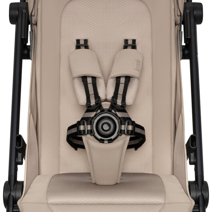 Carucior sport, Lionelo, Tansi, Pliere automata, Ultracompact, Manevrare cu o mana, Roti cu tehnologie GravelTech, Spatar si suport picioare reglabile, 6-48 luni, Sustine 22 kg, Bej [13]