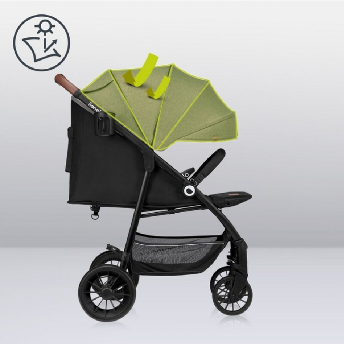 Carucior sport, Lionelo, Zoey, De la nastere, cu accesorii, Cadru din aluminiu, 0- 15 kg, Gri [24]