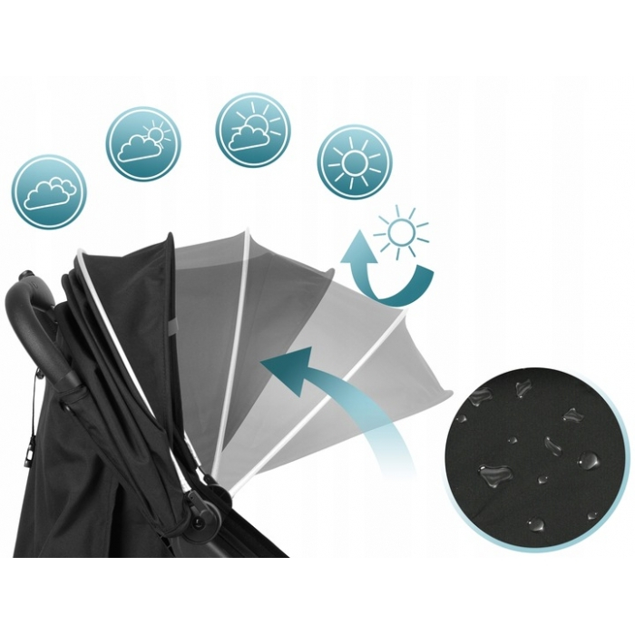 Carucior sport pentru copii, 78 x 33 x 104 cm, Nukido Paseo [4]