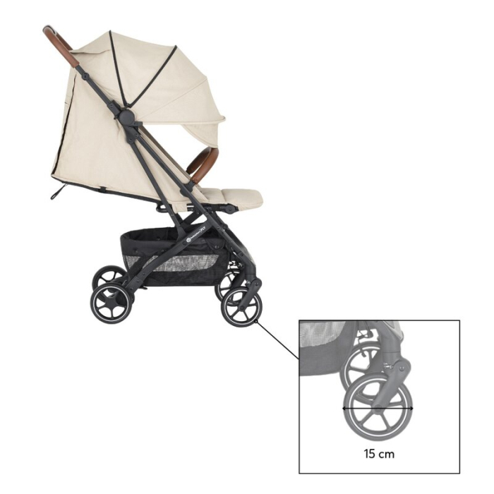 Carucior sport, Petite&Mars, Fly, Pliere compacta, Spatar reglabil pana la pozitie de somn, Suport picioare reglabil, Copertina extensibila cu protectie UPF40+, Suport pahar inclus, Pana la 22 kg, 0 l [12]