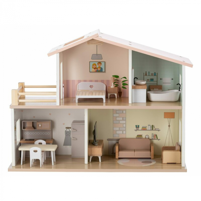 Casuta de papusi Free2Play din lemn 52 x 19,5 x 40 cm Multicolor [1]