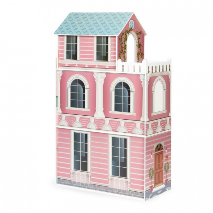 Casuta de papusi inalta din lemn cu mobilier Ecotoys D8112 [4]