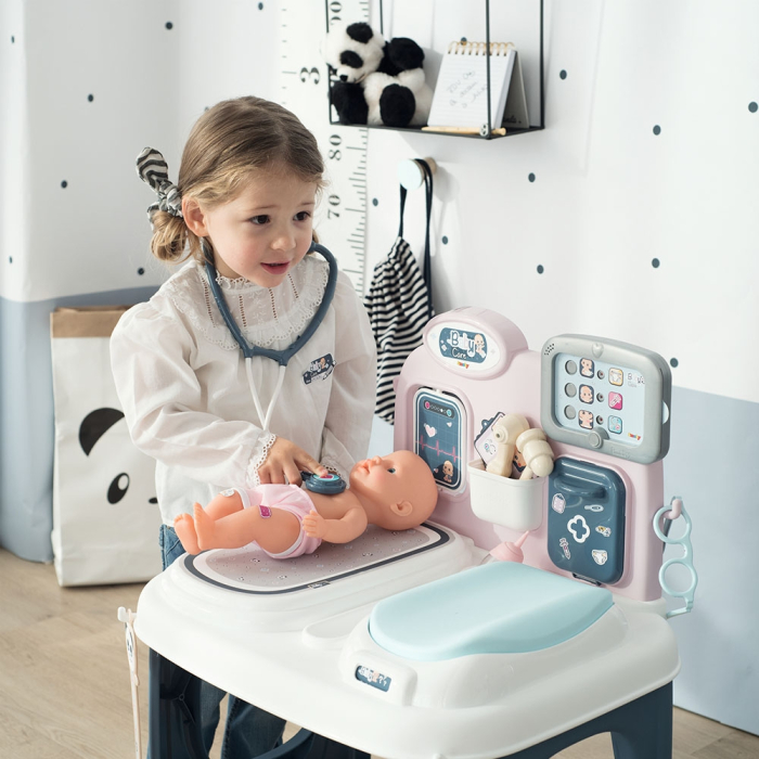 Centru de ingrijire pentru papusi Smoby Baby Care Center cu papusa si accesorii [10]