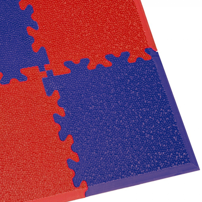 Colt covor de protectie puzzle inSPORTline Simple Albastru - 4 bucati [3]