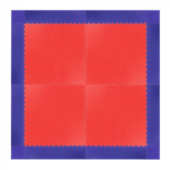 Colt covor de protectie puzzle inSPORTline Simple Albastru - 4 bucati [15]