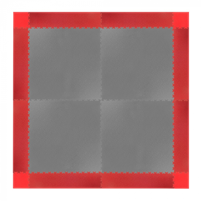 Colt covor de protectie puzzle inSPORTline Simple Rosu - 4 bucati [16]